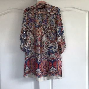 Paisley Shirt Dress